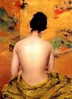 William Merritt Chase Canvas Paintings - Back of a Nude